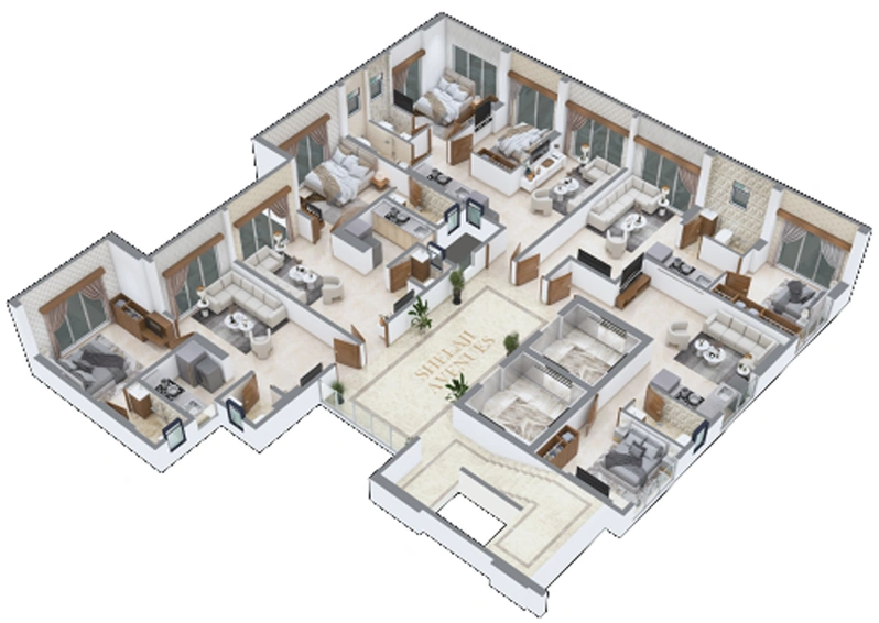 Floor Plan of Shelaji Avenues in Mumbai Central, Mumbai - Image 273734
