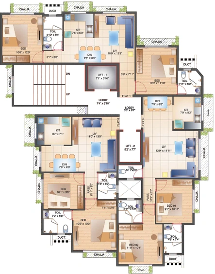 Floor Plan of Shelaji Bhavna Kunj in Malad East, Mumbai - Image 273740