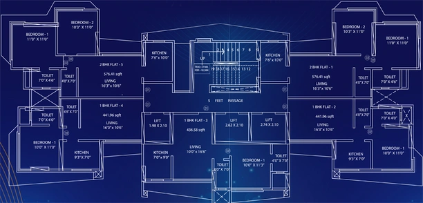Floor Plan of Shelaji Shreeji Aspire in Malad West, Mumbai - Image 273746