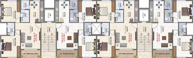 Floor Plan of Rajashree Enclave in Kamatwade, Nashik - Image 229322
