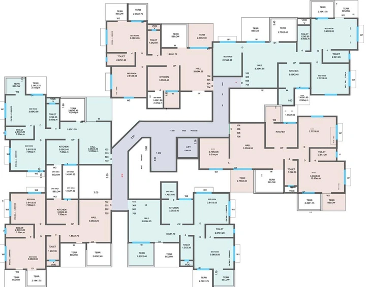 Floor Plan of Essen Aishwaryam Melody in Ravet, Pune - Image 119712