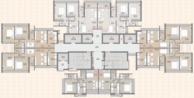 Floor Plan of Vidisha Shreyaan Residency in Kandivali West, Mumbai - Image 275194