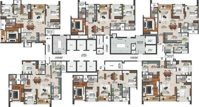 Floor Plan of Brigade Altius in Sholinganallur, Chennai - Image 258136