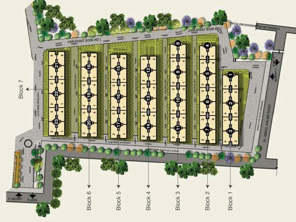 Master Plan of Provident Freedom in Pudupakkam, Chennai - Image 342931