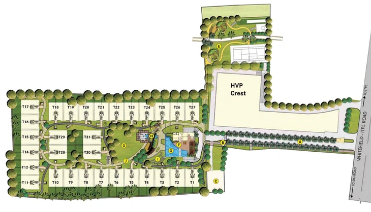 Master Plan of Habitat Crest in Whitefield, Bangalore - Image 230813