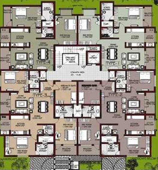 Floor Plan of Habitat Mayflower in Koramangala, Bangalore - Image 230838