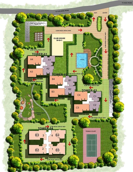Master Plan of GR Regent Park in Bannerghatta, Bangalore - Image 230709