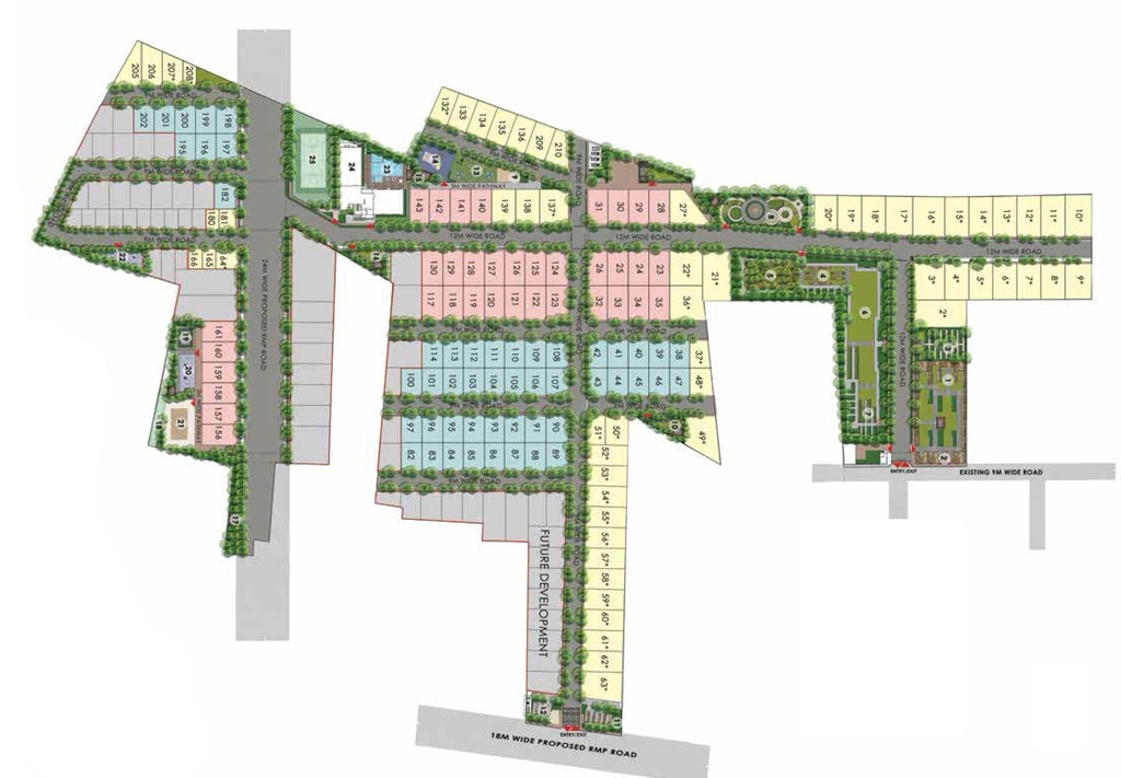 Master Plan of Adarsh Euphoria in Sarjapur Road, Bangalore - Image 274702