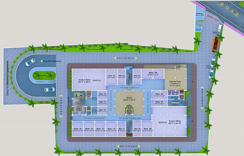 Master Plan of Sunrise Sai Ozone Plaza in Bailey Road, Patna - Image 262090