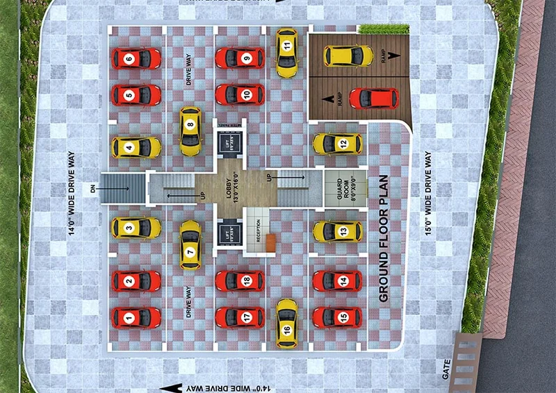 Master Plan of Sunrise Sai Tower in Danapur, Patna - Image 246996