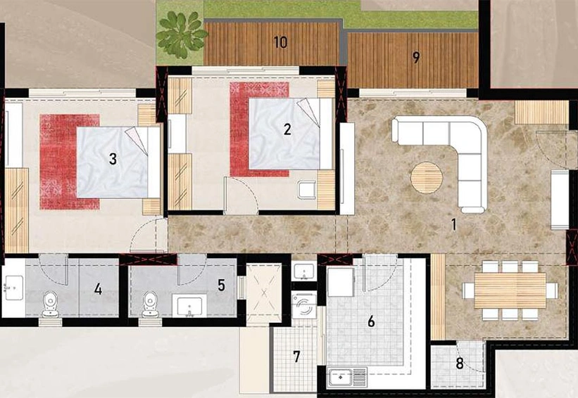 2 BHK Flat in Bhagwati Heritage in Kamothe, Navi Mumbai - Image 838475