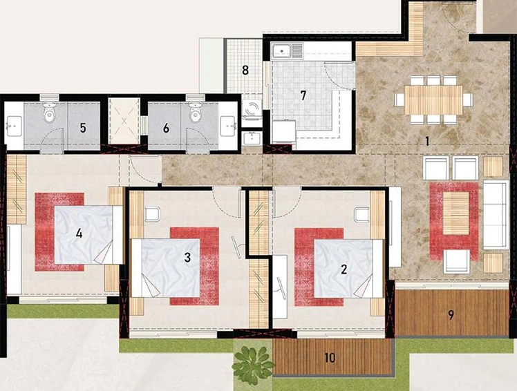 3 BHK Flat in Bhagwati Heritage in Kamothe, Navi Mumbai - Image 838477
