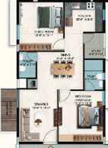 2 BHK Flat in Aakriti Jiva in Nallagandla, Hyderabad - Image 837307