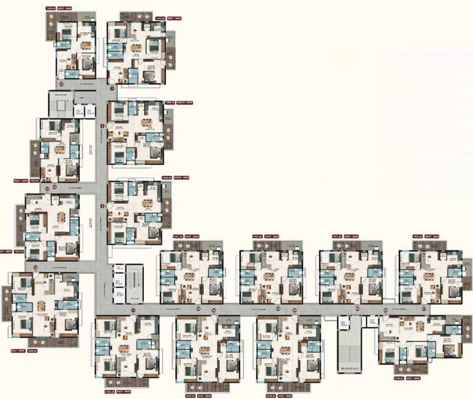Floor Plan of Aakriti Jiva in Nallagandla, Hyderabad - Image 235428