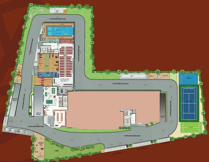 Master Plan of Aakriti Jiva in Nallagandla, Hyderabad - Image 235429