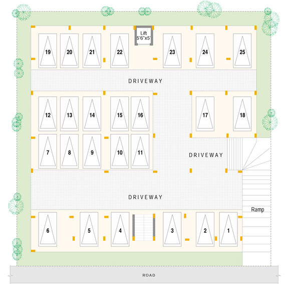 Master Plan of Aakriti Saptagiri Towers in Pragathi Nagar, Hyderabad - Image 235460