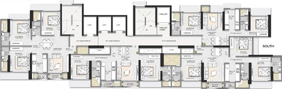 Floor Plan of Squarefeet Debonair Classic in Thane West, Thane - Image 252324