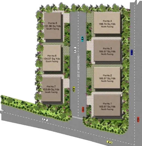 Master Plan of Aakriti Rohini Villas in Dilsukhnagar, Hyderabad - Image 235434