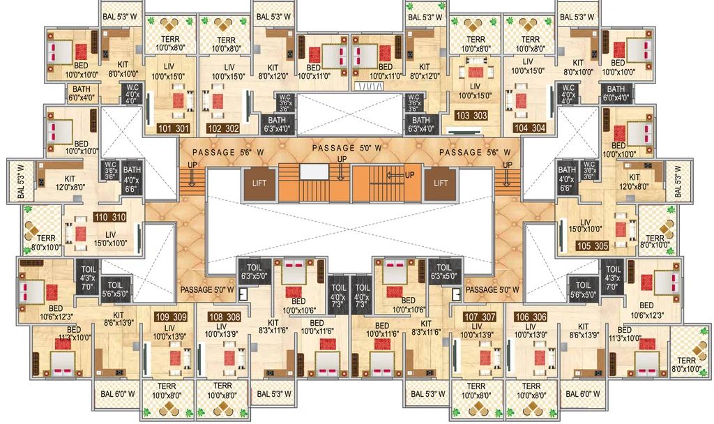 Floor Plan of Shankeshwar Dreams in Chikhali, Pune - Image 274505