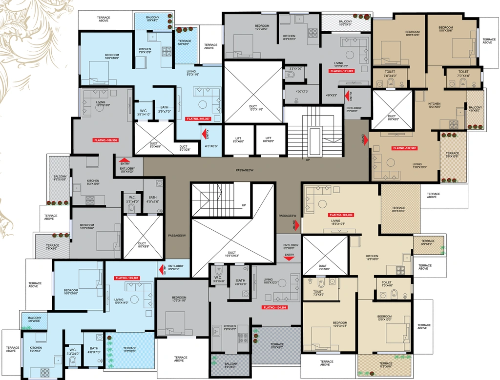 Floor Plan of Shankeshwar Palace in Pimpri Chinchwad, Pune - Image 274560
