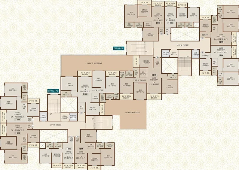Floor Plan of Ostwal Imperial in Palghar, Palghar - Image 229136