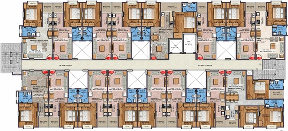Floor Plan of Sankalp Alexa Homes in Jagatpura, Jaipur - Image 119518