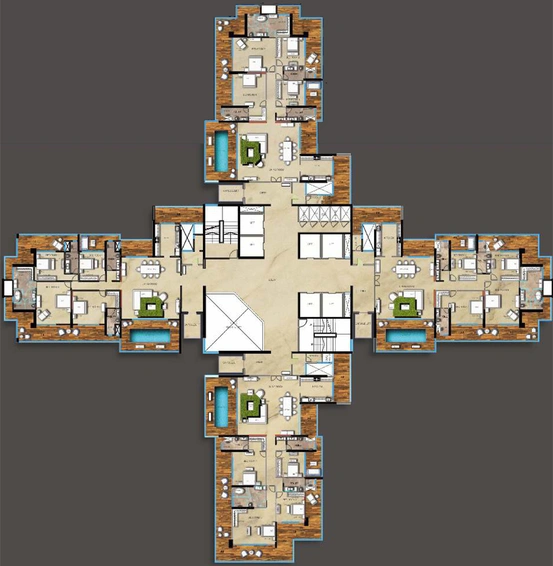 Floor Plan of Satra LE-88 in Bandra West, Mumbai - Image 274573