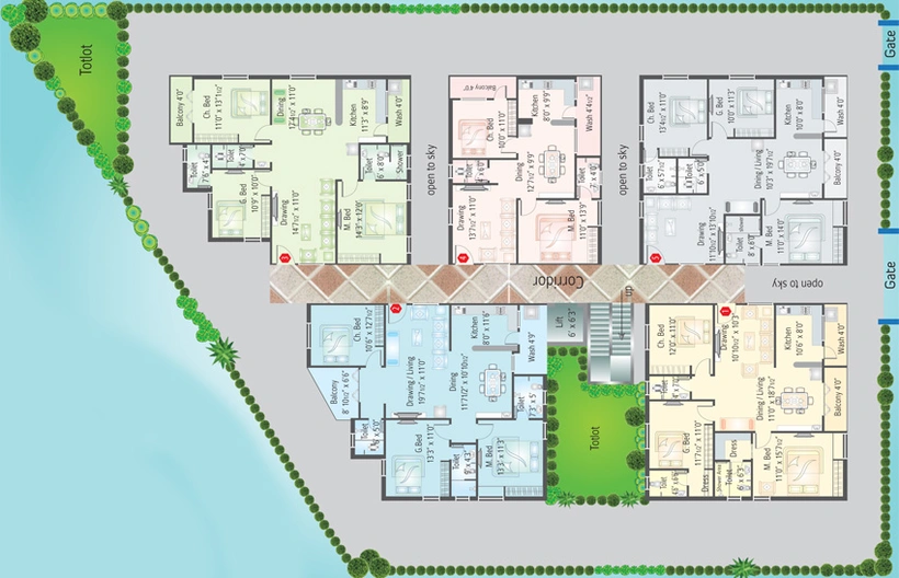 Master Plan of CMG Serenity in Bandlaguda Jagir, Hyderabad - Image 236047