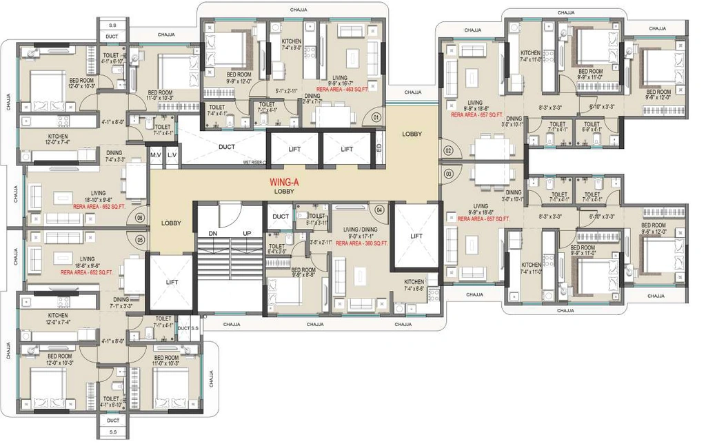 Floor Plan of Jaliyan Nirvana in Malad East, Mumbai - Image 327482