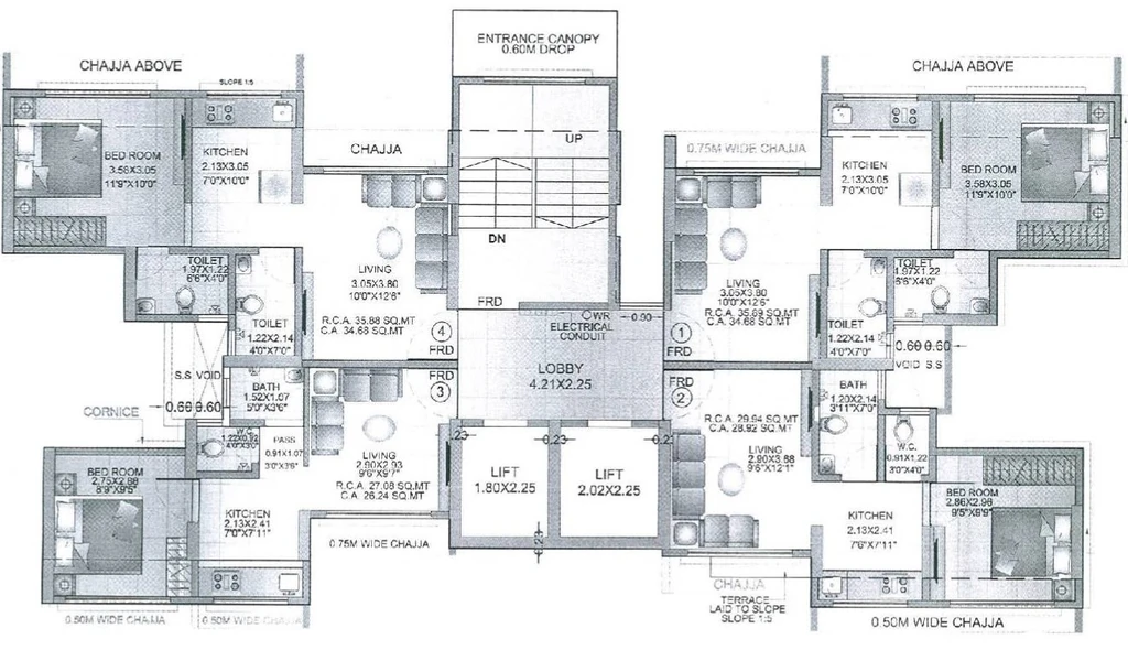 Floor Plan of Jaliyan Amber Heights in Dahisar West, Mumbai - Image 330159
