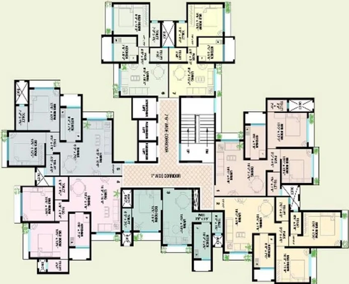 Floor Plan of Bali Residency in Malad West, Mumbai - Image 256900