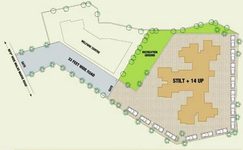 Master Plan of Bali Residency in Malad West, Mumbai - Image 256901