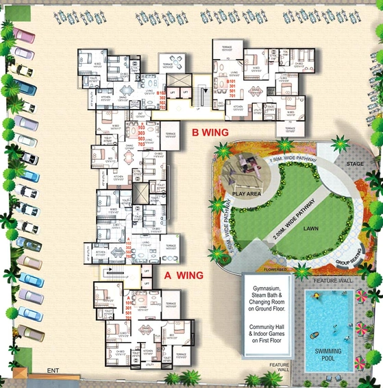 Master Plan of Kedar Hari Sankalp in Gangapur Road, Nashik - Image 229498