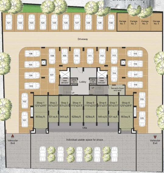 Master Plan of Mahalaxmi Ridgewood in Gangapur Road, Nashik - Image 230007