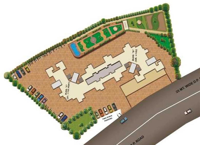 Master Plan of Keni Mayurs Nature Glory Phase 3 in Kalwa, Thane - Image 242075