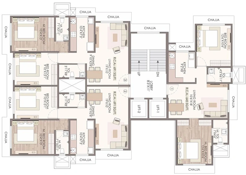 Floor Plan of Bali Laxmi in Goregaon West, Mumbai - Image 256595