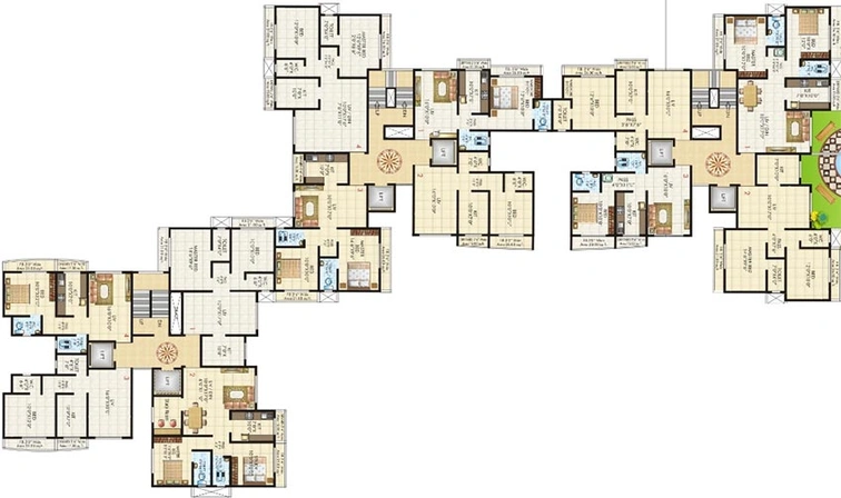 Floor Plan of Mayurs Nature Glory Phase 1 in Kalwa, Thane - Image 242044