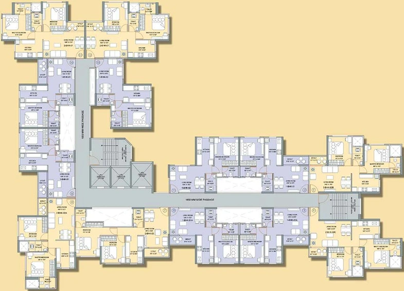 Floor Plan of Kohinoor Highland in Dombivli, Thane - Image 241731