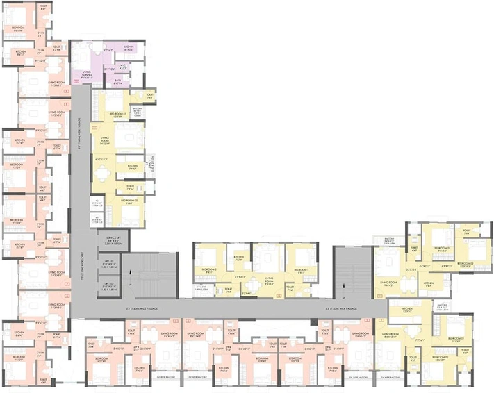 Floor Plan of Kohinoor Prime in Ulhasnagar, Thane - Image 241766
