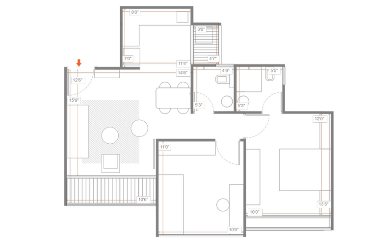 2 BHK Flat in Shubh Gateway in Viman Nagar, Pune - Image 15965