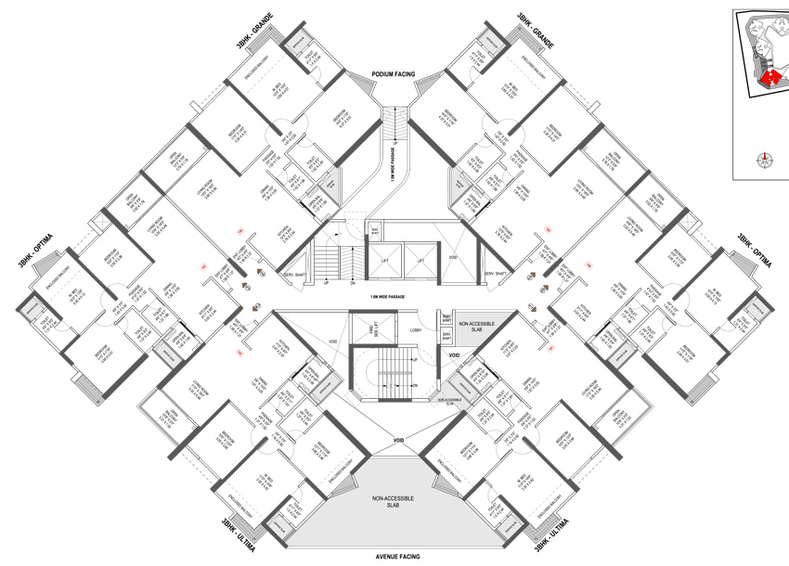 Floor Plan of Shubh Gateway in Viman Nagar, Pune - Image 26