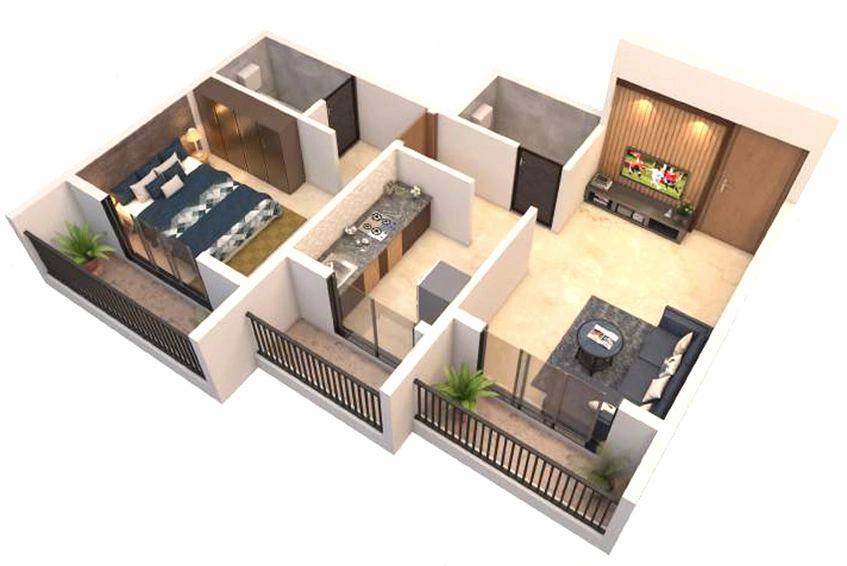 1 BHK Flat in Dashmesh Empire in Badlapur East, Thane - Image 815787