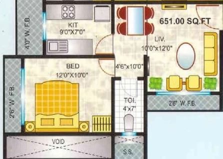 1 BHK Flat in K Talsania Sushobhan in Malad West, Mumbai - Image 881153