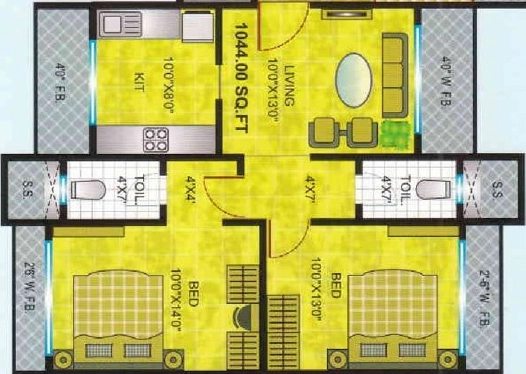 2 BHK Flat in K Talsania Sushobhan in Malad West, Mumbai - Image 881154