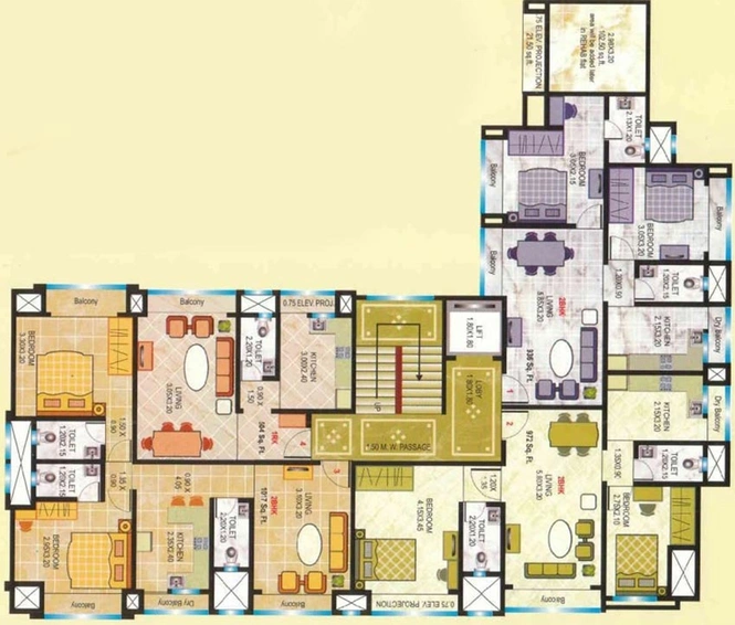 Floor Plan of K Talsania Samarpan in Malad West, Mumbai - Image 229517