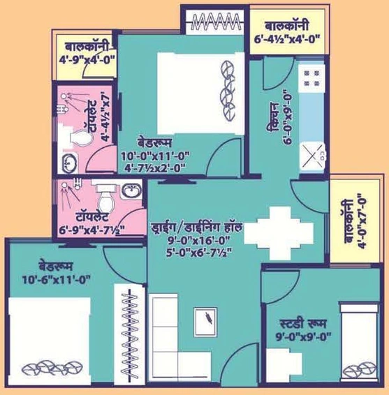 3 BHK Flat in Elegant Vaishali Utsav in Vaishali Nagar, Jaipur - Image 799761