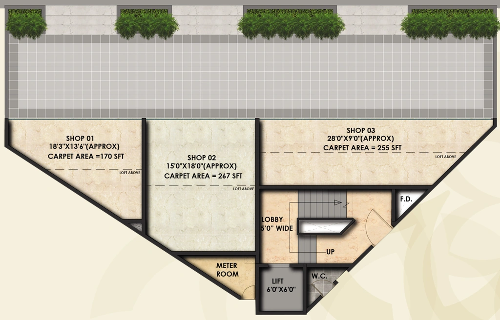 Floor Plan of Triveni Classic in Kalyan West, Thane - Image 329319