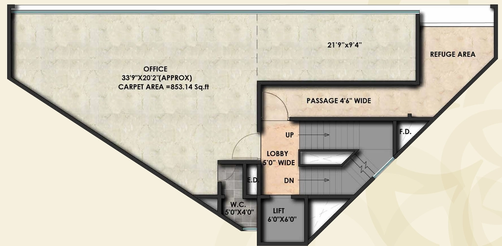 Floor Plan of Triveni Classic in Kalyan West, Thane - Image 329318