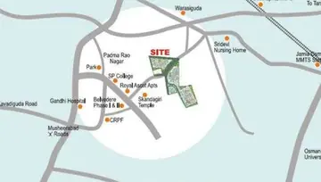 Location of Shanta Sriram Harmony Heights - Image 231671