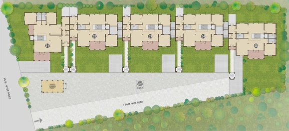 Master Plan of Blue Lotus Villas in Shilaj, Ahmedabad - Image 129266